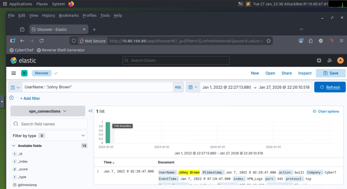 KQL Query Example - VPN Connection After User Termination